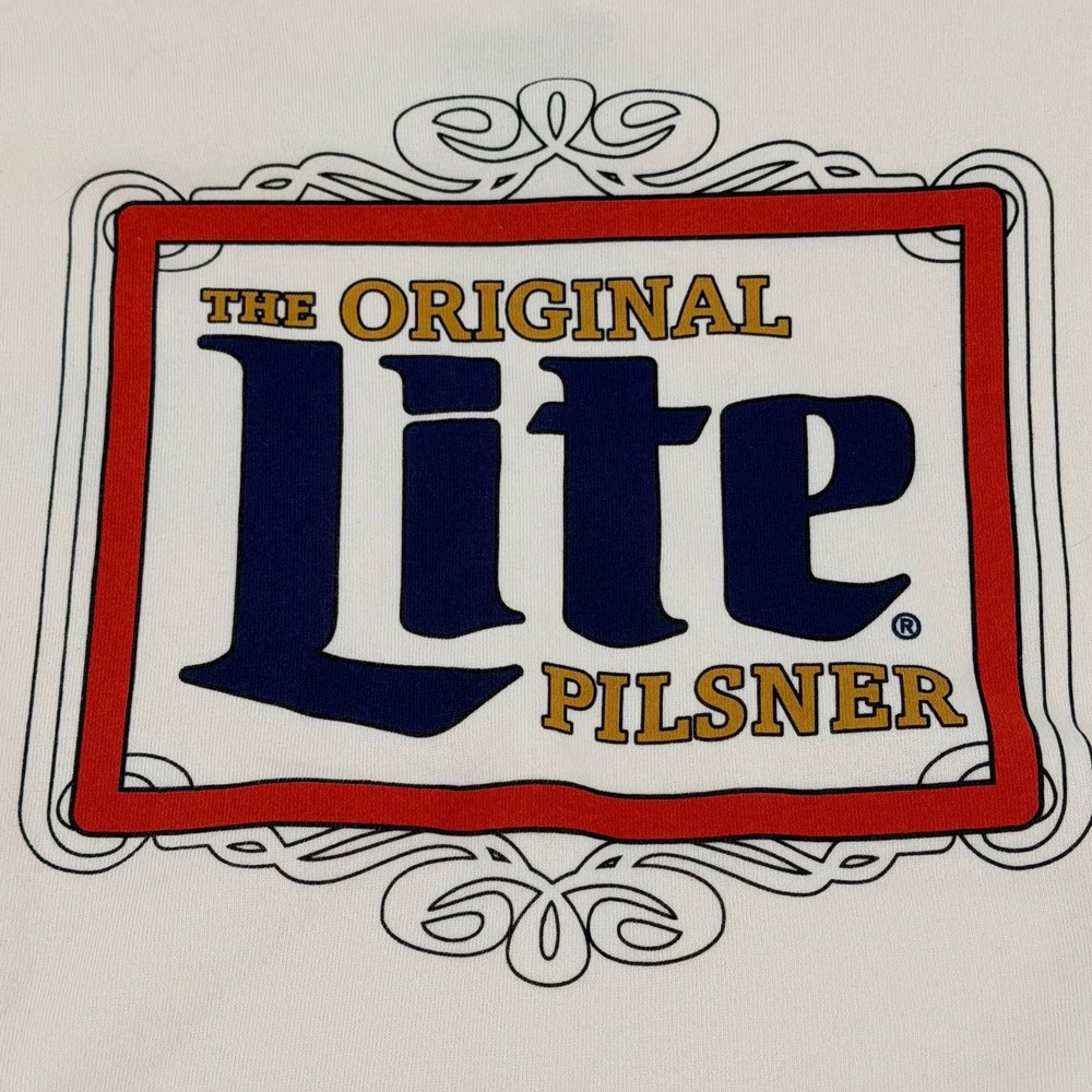 Miller Lite Original Pilsner Cream Crewneck Sweatshirt‎ XXL Hybrid Apparel 2024